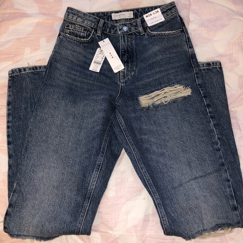 Topshop tall mom jeans